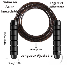 Corde à sauter a roulements a billes