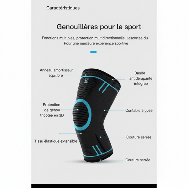 Genouillère fond blanc